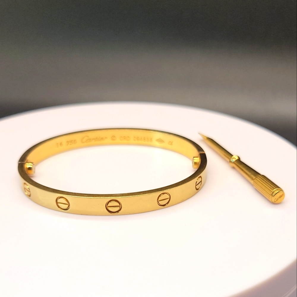 CARTIER LOVE BRACELET with Screwdriver about 7" all around in great shape